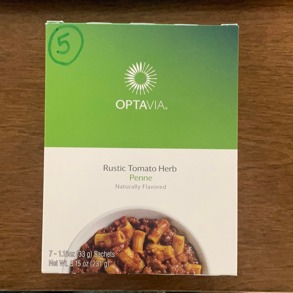 Optavia Rustic Tomato Herb Penne partial box - 5 Fuelings
